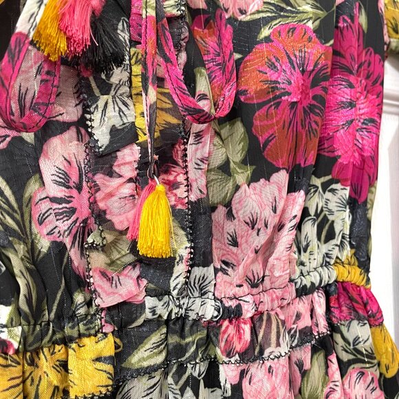 ADELYN RAE Orla Lace Up Ruffle Mini - Size XS - Picture 6 of 9